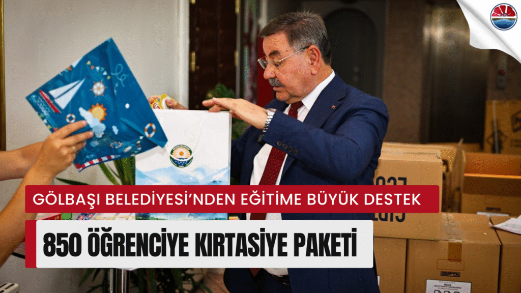 Gölbaşı Belediyesi’nden Eğitime Anlamlı Destek: 850 Öğrenciye Kırtasiye Paketi